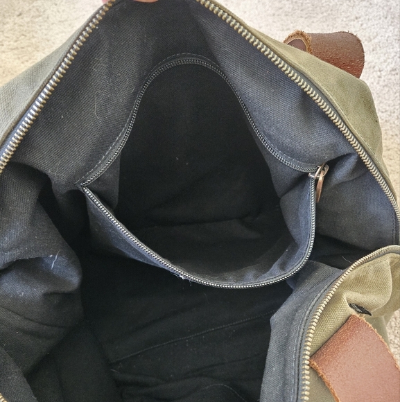 Jack Spade Warren Street NY Canvas Leather Weekend Duffle Bag Large 19"×16"×8.5" - Picture 13 of 16